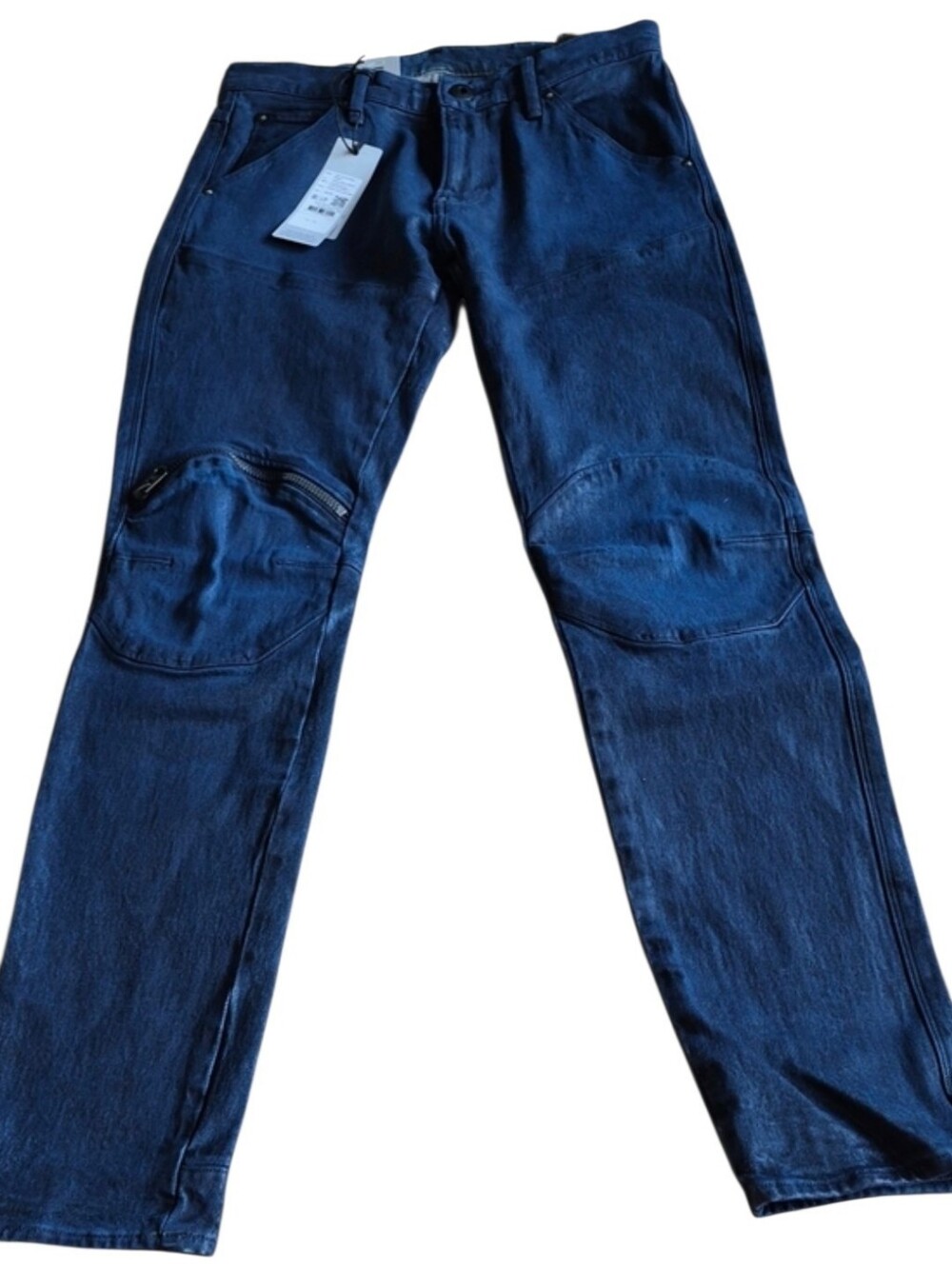 New With Tags G-Star RAW 5620 3D Zip Knee Skinny Jeans 29x30 Blue Stretch Denim